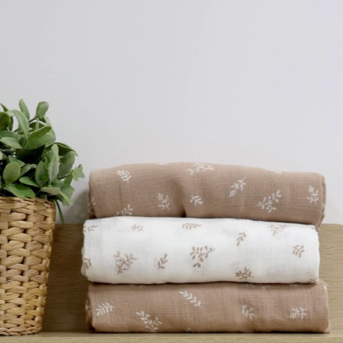 Organic Cotton 3pk Muslin Swaddle Wraps